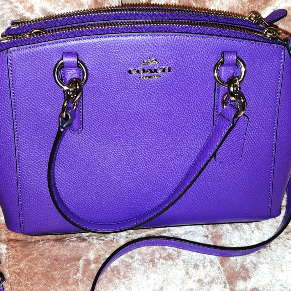 Purple Coach Small Christi (never used)